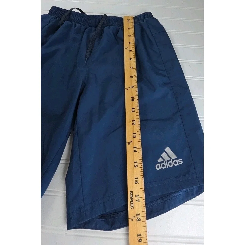 Adidas Shorts‎ Mens Small Blue Running Athletic Gym Training LINING  9